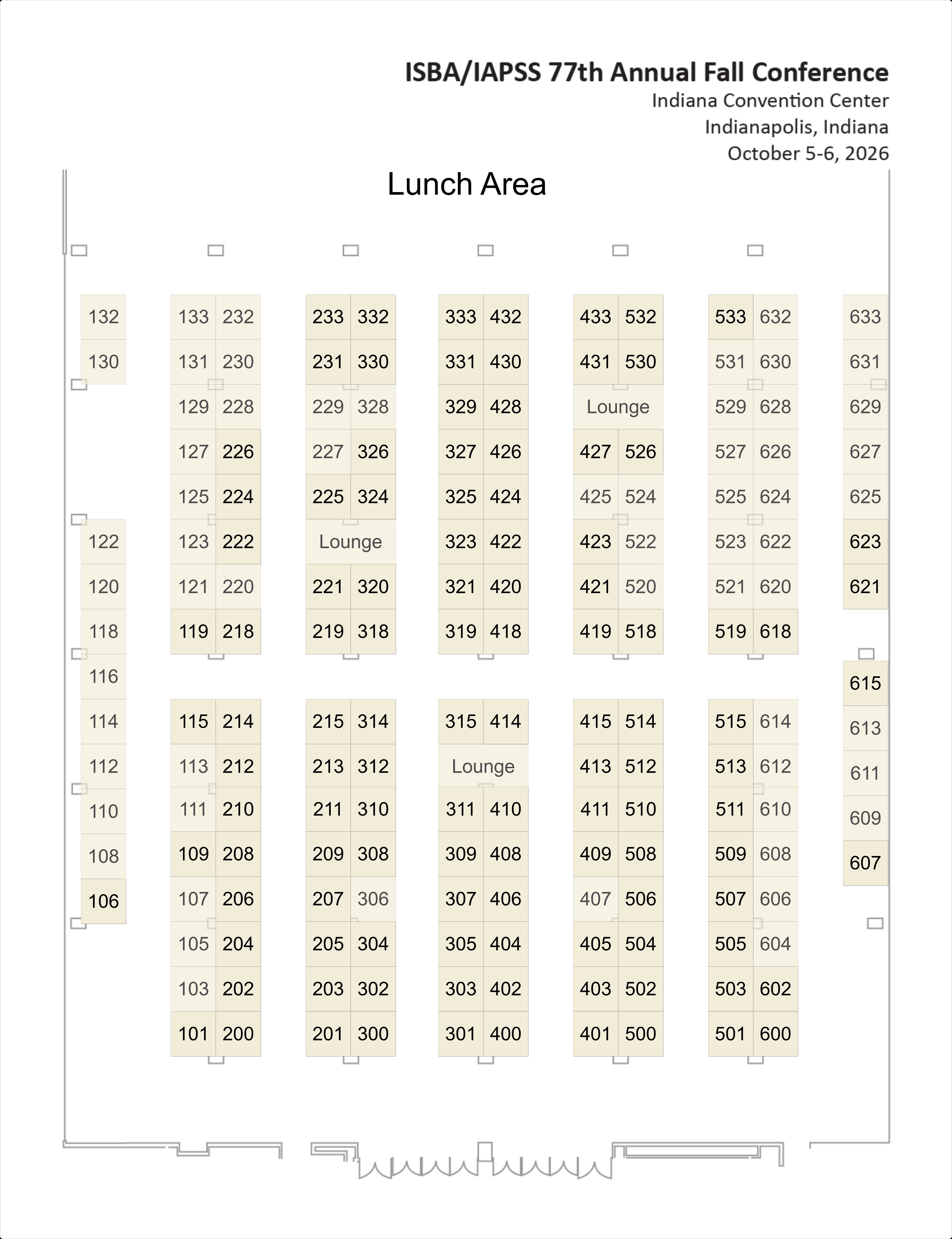 2026 Exhibit Hall Map - MapD
